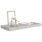 vidaXL Estantes flotantes pared 4 uds MDF gris hormigón 60x23,5x3,8 cm