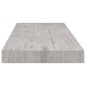 vidaXL Estantes flotantes pared 4 uds MDF gris hormigón 60x23,5x3,8 cm