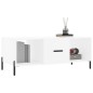 vidaXL Mesa de centro madera contrachapada blanco 102x50x40 cm