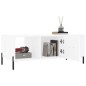vidaXL Mesa de centro madera contrachapada blanco 102x50x40 cm