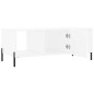 vidaXL Mesa de centro madera contrachapada blanco 102x50x40 cm