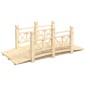 vidaXL Puente de jardín con barandillas madera de abeto 150x67x56cm vidaXL Puente de jardín con barandillas madera de abeto 150x67x56cm