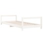 vidaXL Estructura de cama para niños madera de pino blanco 90x190 cm vidaXL Estructura de cama para niños madera de pino blanco 90x190 cm