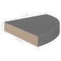 vidaXL Estante flotante de pared 4 uds MDF gris brillo 25x25x3,8 cm vidaXL Estante flotante de pared 4 uds MDF gris brillo 25x25x3,8 cm