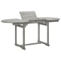 vidaXL Mesa de comedor jardín madera maciza acacia (120-170)x80x75 cm vidaXL Mesa de comedor jardín madera maciza acacia (120-170)x80x75 cm