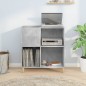 vidaXL Mueble discos madera contrachapada gris hormigón 84,5x38x89 cm vidaXL Mueble discos madera contrachapada gris hormigón 84,5x38x89 cm
