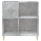 vidaXL Mueble discos madera contrachapada gris hormigón 84,5x38x89 cm vidaXL Mueble discos madera contrachapada gris hormigón 84,5x38x89 cm