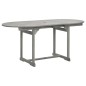 vidaXL Mesa de comedor jardín madera maciza acacia (120-170)x80x75 cm vidaXL Mesa de comedor jardín madera maciza acacia (120-170)x80x75 cm
