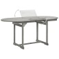 vidaXL Mesa de comedor jardín madera maciza acacia (120-170)x80x75 cm vidaXL Mesa de comedor jardín madera maciza acacia (120-170)x80x75 cm