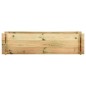 vidaXL Jardinera de verduras madera pino impregnada 120 cm