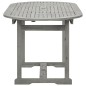 vidaXL Mesa de comedor jardín madera maciza acacia (120-170)x80x75 cm vidaXL Mesa de comedor jardín madera maciza acacia (120-170)x80x75 cm