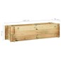 vidaXL Jardinera de verduras madera pino impregnada 120 cm