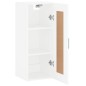 vidaXL Armario de pared madera de ingeniería blanco 34,5x34x90 cm vidaXL Armario de pared madera de ingeniería blanco 34,5x34x90 cm