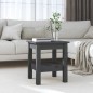 vidaXL Mesa de centro de madera maciza de pino gris 35x35x40 cm vidaXL Mesa de centro de madera maciza de pino gris 35x35x40 cm