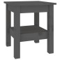 vidaXL Mesa de centro de madera maciza de pino gris 35x35x40 cm vidaXL Mesa de centro de madera maciza de pino gris 35x35x40 cm