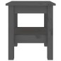 vidaXL Mesa de centro de madera maciza de pino gris 35x35x40 cm vidaXL Mesa de centro de madera maciza de pino gris 35x35x40 cm