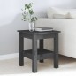 vidaXL Mesa de centro de madera maciza de pino gris 35x35x40 cm vidaXL Mesa de centro de madera maciza de pino gris 35x35x40 cm