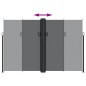vidaXL Toldo lateral retráctil negro 220x1200 cm vidaXL Toldo lateral retráctil negro 220x1200 cm