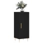 vidaXL Aparador de madera contrachapada negro 34,5x34x90 cm vidaXL Aparador de madera contrachapada negro 34,5x34x90 cm