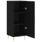 vidaXL Aparador de madera contrachapada negro 34,5x34x90 cm vidaXL Aparador de madera contrachapada negro 34,5x34x90 cm