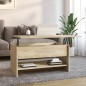 vidaXL Mesa de centro madera contrachapada roble Sonoma 80x50x40 cm vidaXL Mesa de centro madera contrachapada roble Sonoma 80x50x40 cm