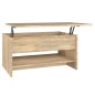 vidaXL Mesa de centro madera contrachapada roble Sonoma 80x50x40 cm vidaXL Mesa de centro madera contrachapada roble Sonoma 80x50x40 cm