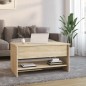 vidaXL Mesa de centro madera contrachapada roble Sonoma 80x50x40 cm vidaXL Mesa de centro madera contrachapada roble Sonoma 80x50x40 cm