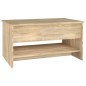 vidaXL Mesa de centro madera contrachapada roble Sonoma 80x50x40 cm vidaXL Mesa de centro madera contrachapada roble Sonoma 80x50x40 cm