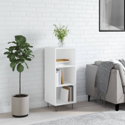 vidaXL Aparador de madera de ingeniería blanco 34,5x32,5x90 cm