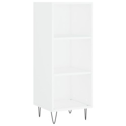 vidaXL Aparador de madera de ingeniería blanco 34,5x32,5x90 cm