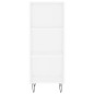 vidaXL Aparador de madera de ingeniería blanco 34,5x32,5x90 cm vidaXL Aparador de madera de ingeniería blanco 34,5x32,5x90 cm