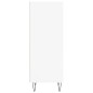vidaXL Aparador de madera de ingeniería blanco 34,5x32,5x90 cm vidaXL Aparador de madera de ingeniería blanco 34,5x32,5x90 cm