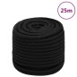 vidaXL Cuerda de trabajo poliéster negro 16 mm 25 m vidaXL Cuerda de trabajo poliéster negro 16 mm 25 m