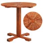 vidaXL Mesa para terraza bistró madera maciza de acacia 70x70 cm