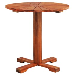 vidaXL Mesa para terraza bistró madera maciza de acacia 70x70 cm
