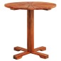 vidaXL Mesa para terraza bistró madera maciza de acacia 70x70 cm