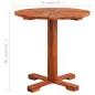 vidaXL Mesa para terraza bistró madera maciza de acacia 70x70 cm