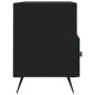 vidaXL Mueble de TV madera de ingeniería negro 102x36x50 cm