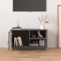 vidaXL Mueble de TV de madera maciza de pino gris 70x34x40 cm vidaXL Mueble de TV de madera maciza de pino gris 70x34x40 cm