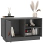 vidaXL Mueble de TV de madera maciza de pino gris 70x34x40 cm vidaXL Mueble de TV de madera maciza de pino gris 70x34x40 cm
