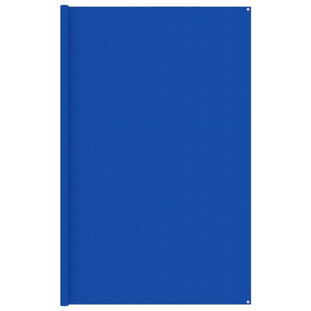 vidaXL Alfombra para tienda de campaña HDPE azul 300x600 cm
