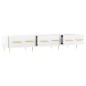 vidaXL Mueble de TV madera de ingeniería blanco brillo 150x36x30 cm vidaXL Mueble de TV madera de ingeniería blanco brillo 150x36x30 cm