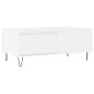 vidaXL Mesa de centro madera contrachapada blanco 90x50x36,5 cm vidaXL Mesa de centro madera contrachapada blanco 90x50x36,5 cm