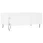 vidaXL Mesa de centro madera contrachapada blanco 90x50x36,5 cm vidaXL Mesa de centro madera contrachapada blanco 90x50x36,5 cm