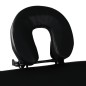 Mesa camilla de masaje de aluminio plegable de tres cuerpos negros Mesa camilla de masaje de aluminio plegable de tres cuerpos negros