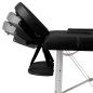 Mesa camilla de masaje de aluminio plegable de tres cuerpos negros Mesa camilla de masaje de aluminio plegable de tres cuerpos negros