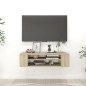 vidaXL Mueble de TV colgante contrachapada roble Sonoma 100x30x26,5 cm vidaXL Mueble de TV colgante contrachapada roble Sonoma 100x30x26,5 cm