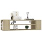 vidaXL Mueble de TV colgante contrachapada roble Sonoma 100x30x26,5 cm vidaXL Mueble de TV colgante contrachapada roble Sonoma 100x30x26,5 cm