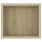 vidaXL Mueble de TV colgante contrachapada roble Sonoma 100x30x26,5 cm vidaXL Mueble de TV colgante contrachapada roble Sonoma 100x30x26,5 cm