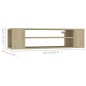 vidaXL Mueble de TV colgante contrachapada roble Sonoma 100x30x26,5 cm vidaXL Mueble de TV colgante contrachapada roble Sonoma 100x30x26,5 cm
